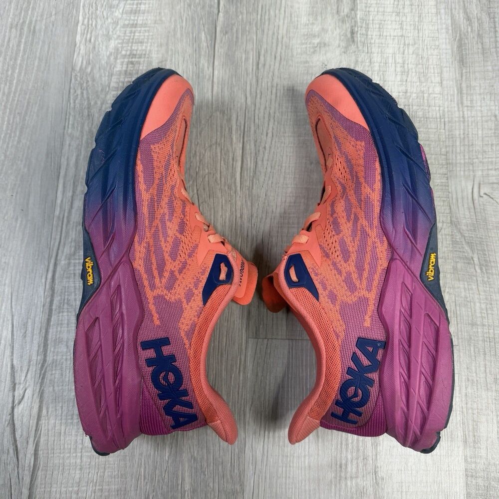 HOKA ONE ONE SPEEDGOAT 5 WOMEN'S FESTIVAL FUSCHIA CAMELLIA US 10 B HIKING H - Picture 9 of 12